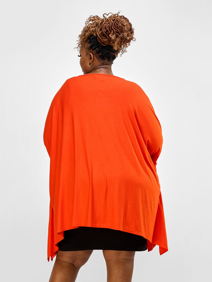 Vivo Essentials Wide Loose Top - Orange