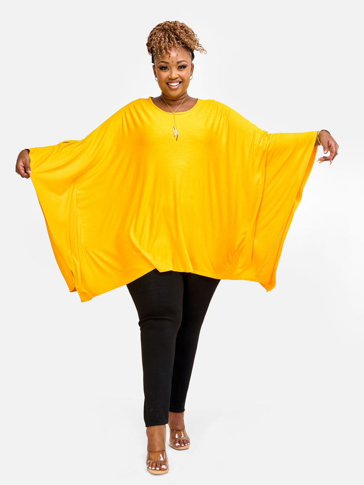 Vivo Essentials Wide Loose Top - Yellow