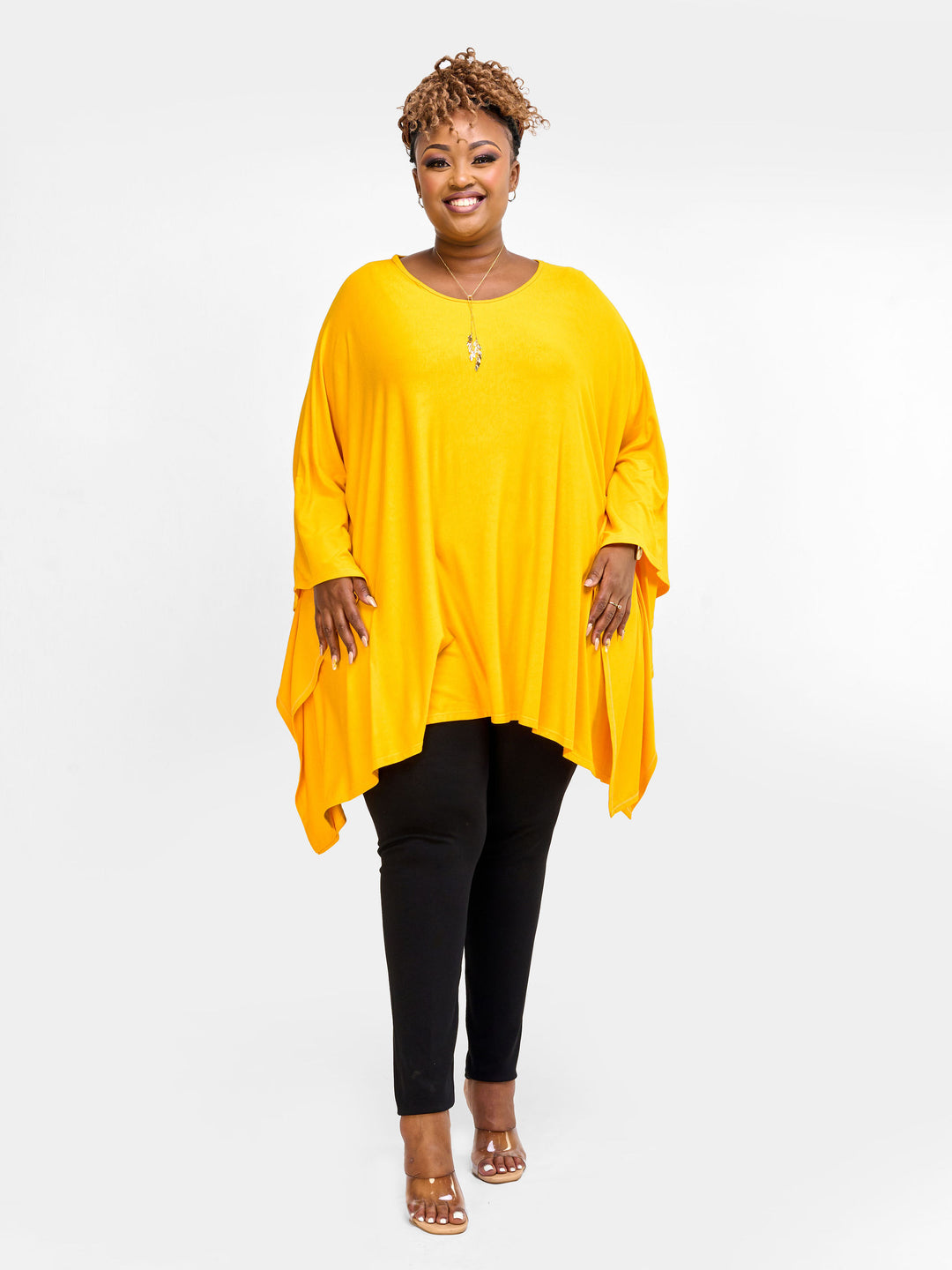 Vivo Essentials Wide Loose Top - Yellow