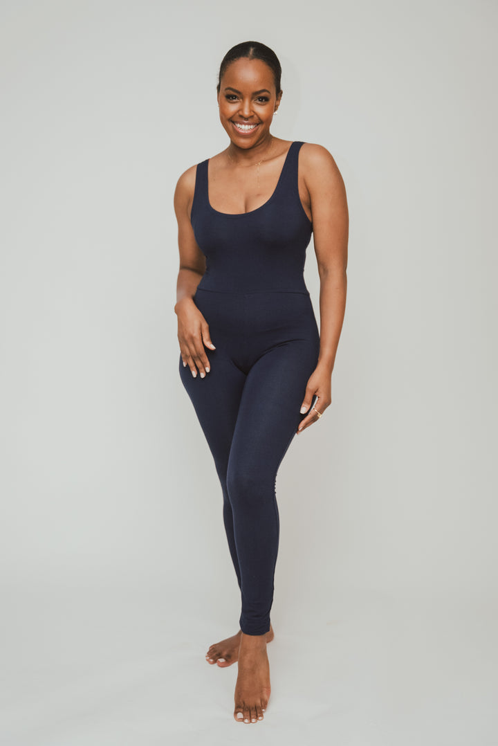 Vivo X This Is Essential Long Unitard - Navy Blue