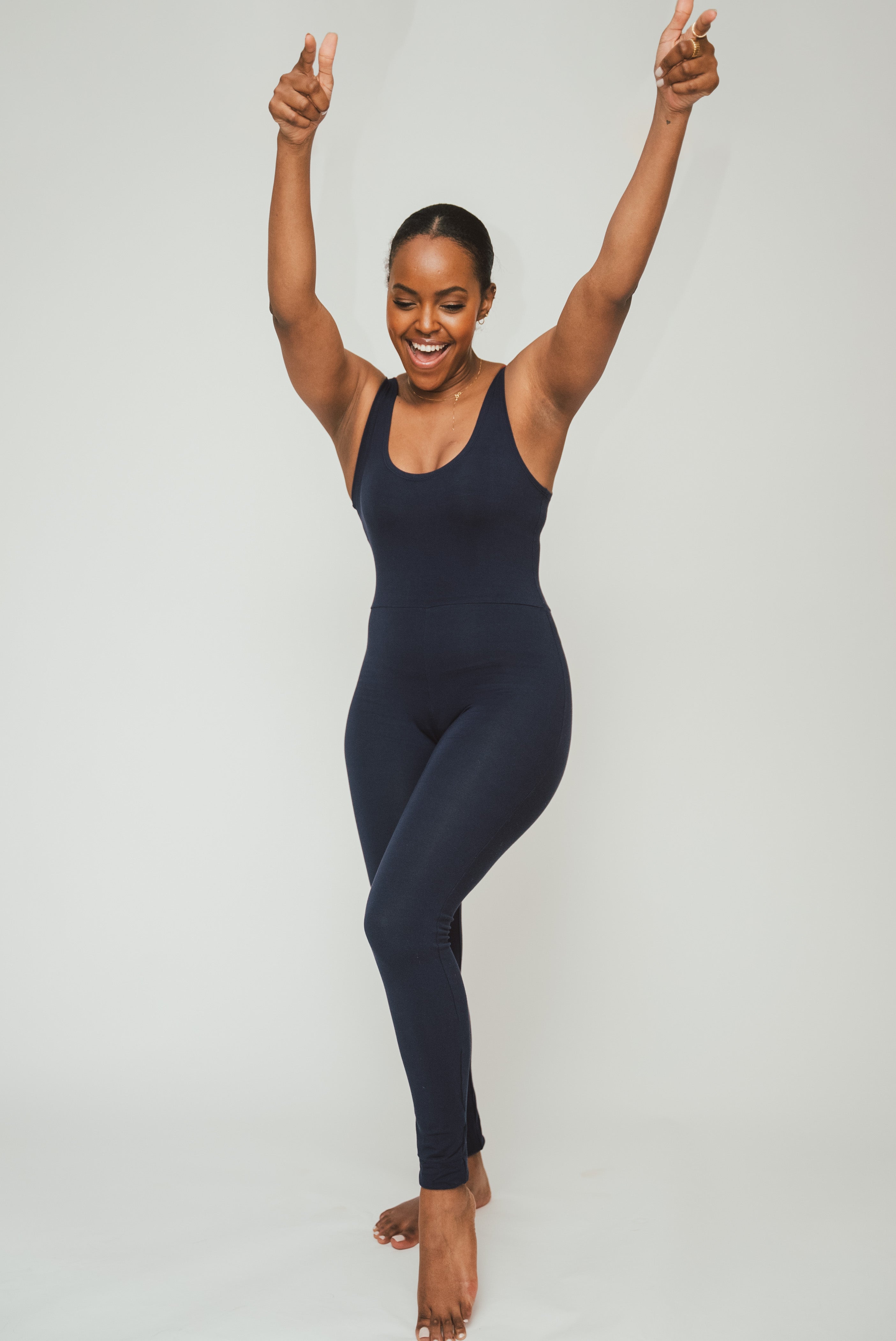 Vivo X This Is Essential Long Unitard - Navy Blue