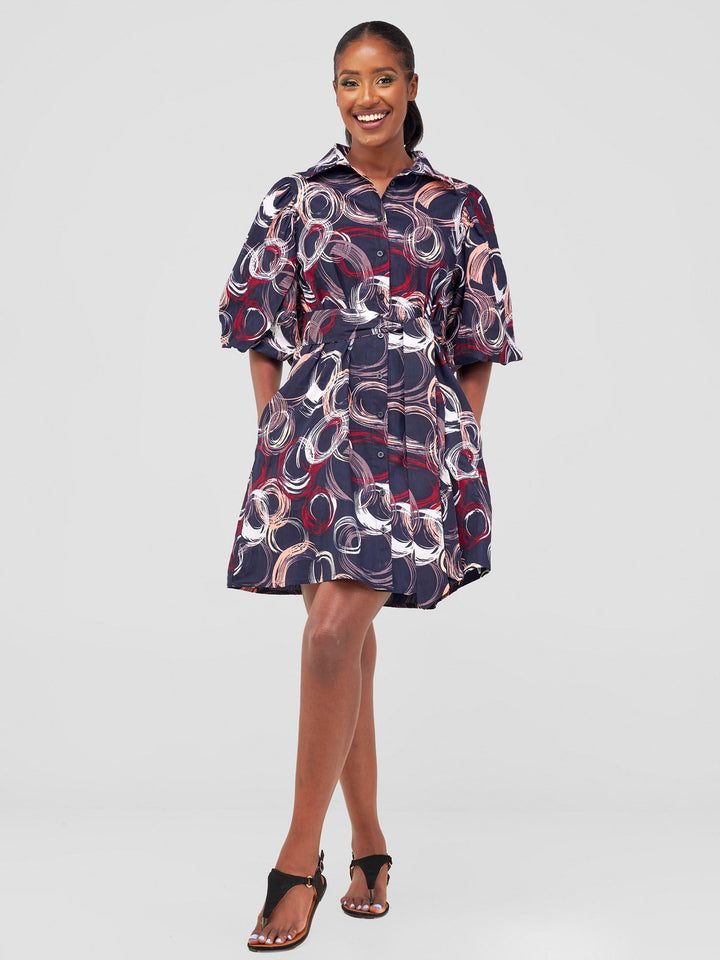 Vivo Flirty Tent Dress - Hawi Print