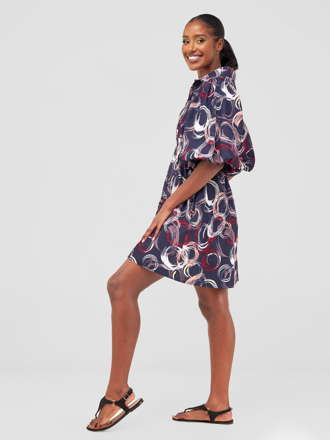 Vivo Flirty Tent Dress - Hawi Print