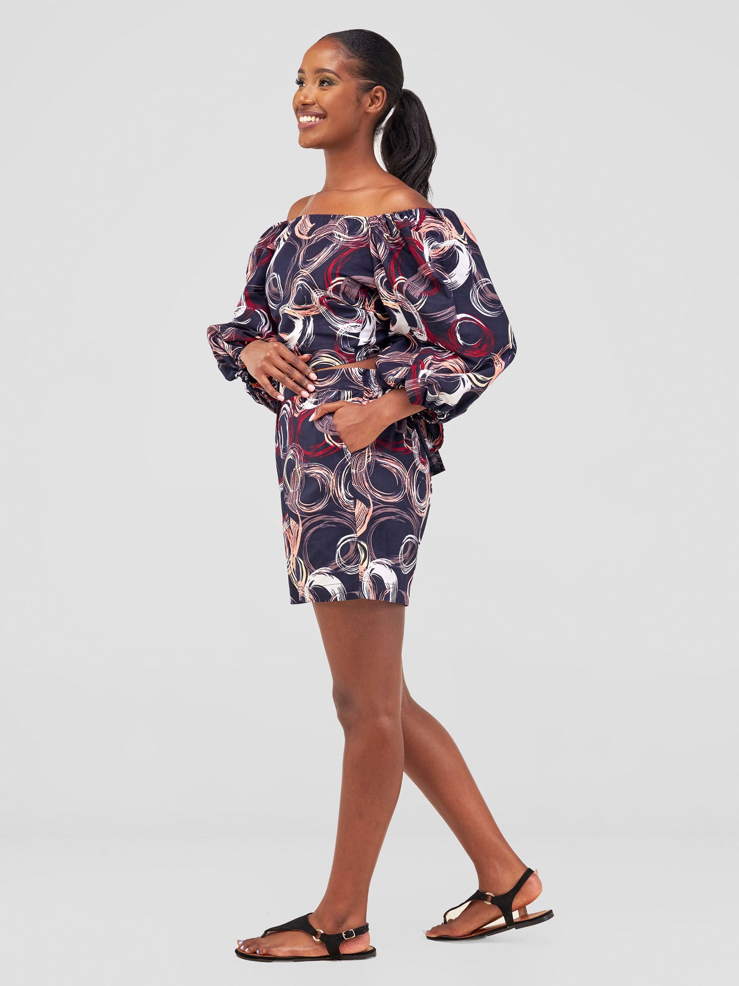 Vivo 2-Way Wrap Top - Hawi Print