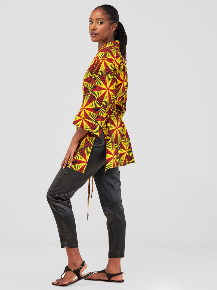 Vivo Hip Length Kimono - Juja Print