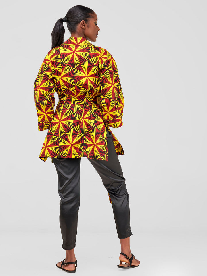 Vivo Hip Length Kimono - Juja Print