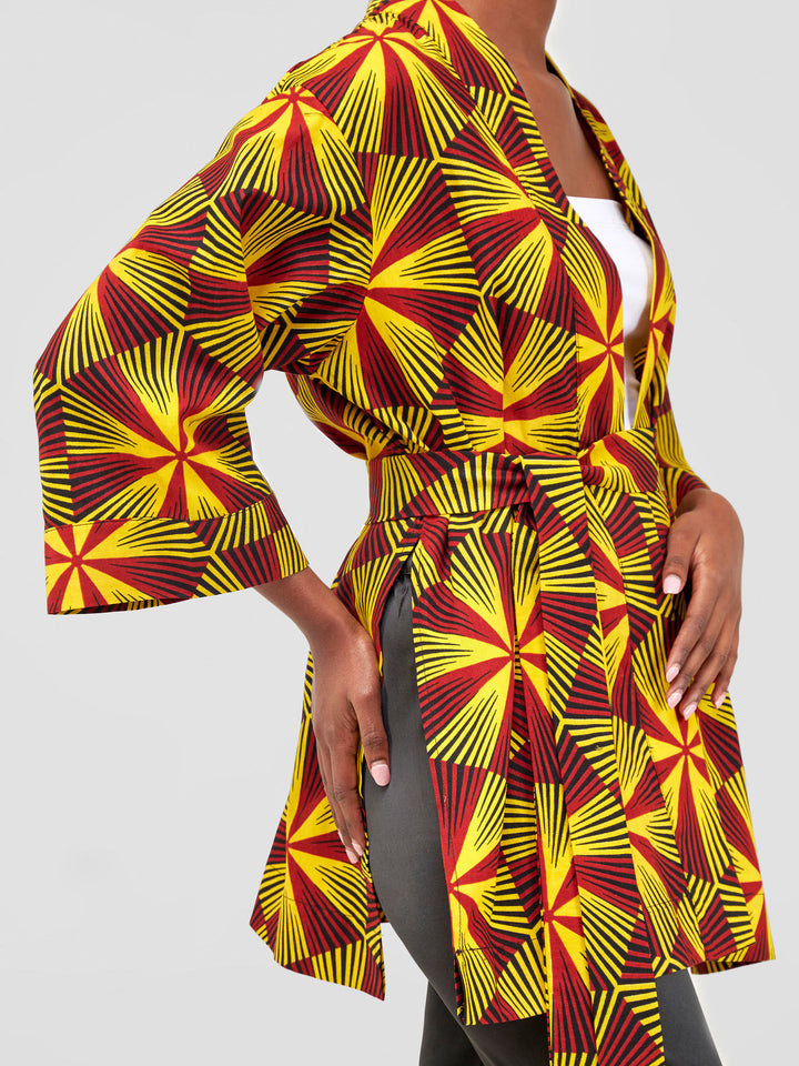 Vivo Hip Length Kimono - Juja Print