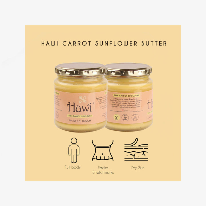 Hawi Shea Carrot-Sunflower Moisturizer,291ml