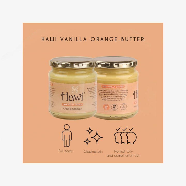 Hawi Shea Sweet Vanilla-Orange Moisturizer,291ml