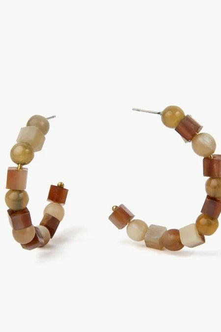 SOKO Mixed Shapes Beaded Hoops